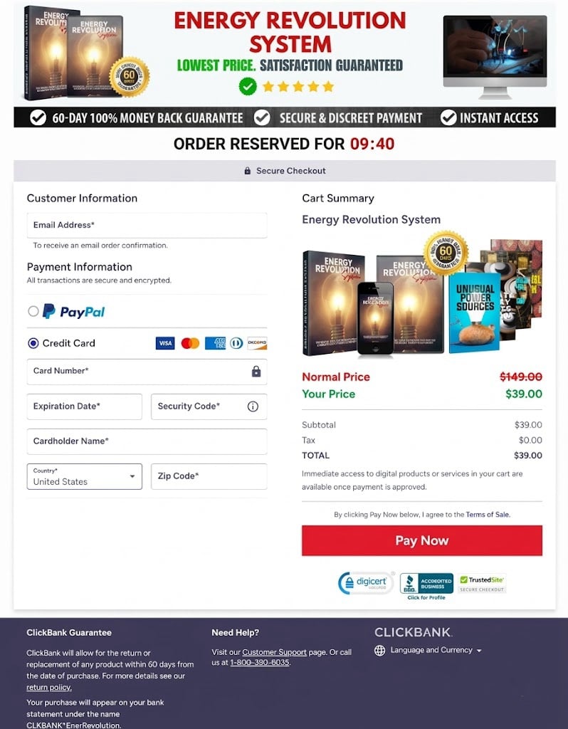 Buy Energy Revolution System now